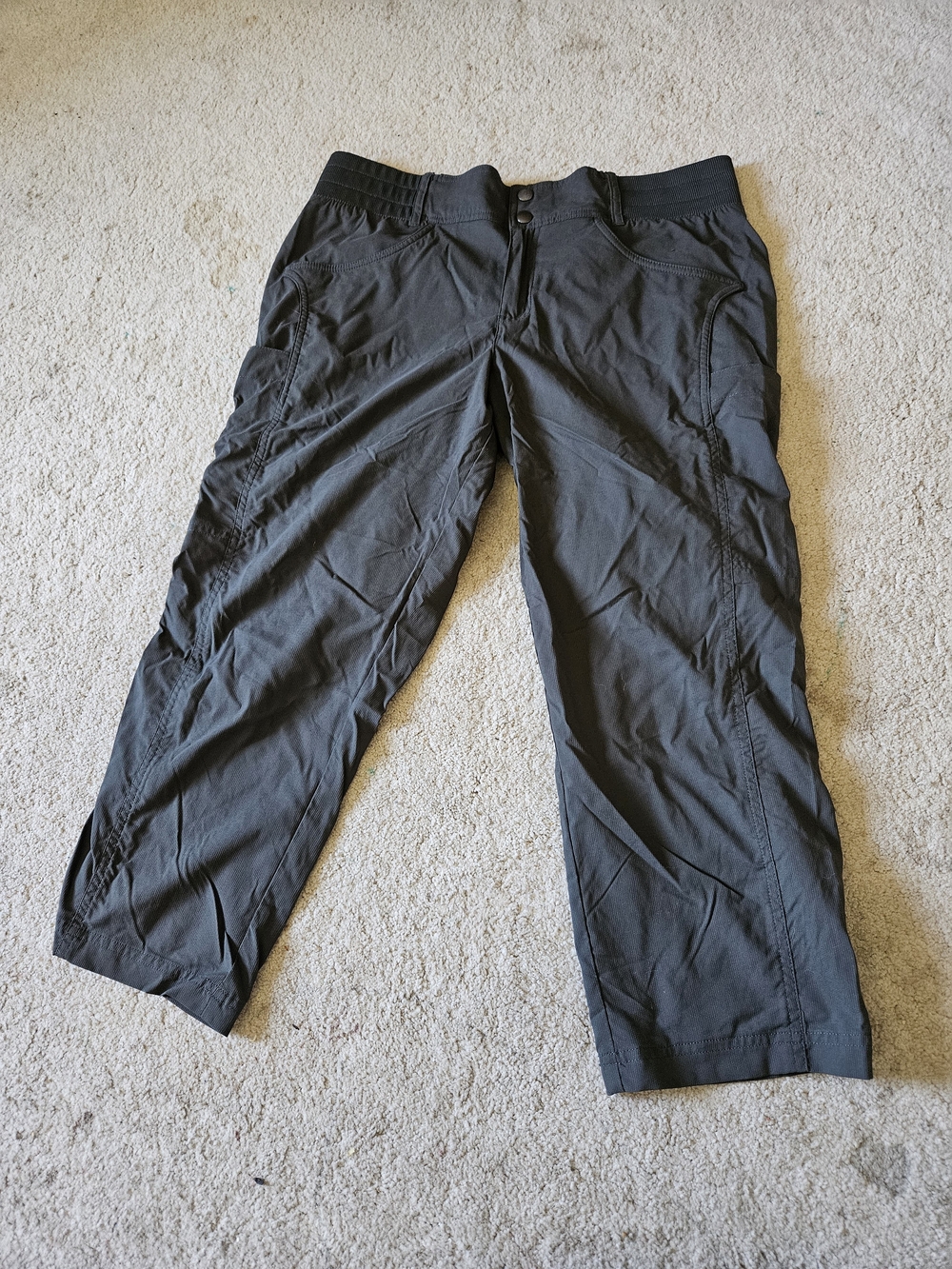 Title Nine Women's Army Dark Green Cargo Pants Size 14 - Picture 1 of 4